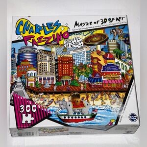 Charles Fazzino - Down On The Boardwalk - Master Of 3D Pop Art 300 pc Puzzle